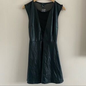 Forever 21 | Black Faux Leather Dress